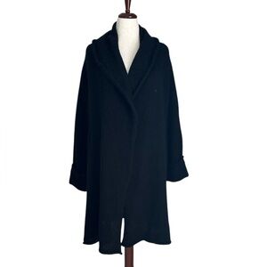 Soft Surroundings Telluride Shawl Collar Mohair Wool Blend Knit Coat Cardigan PL